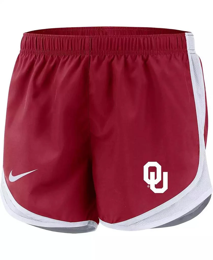 NIKE Women's Crimson Oklahoma Sooners Tempo Performance Shorts 1