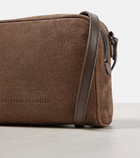 Brunello Cucinelli Small suede crossbody bag 6