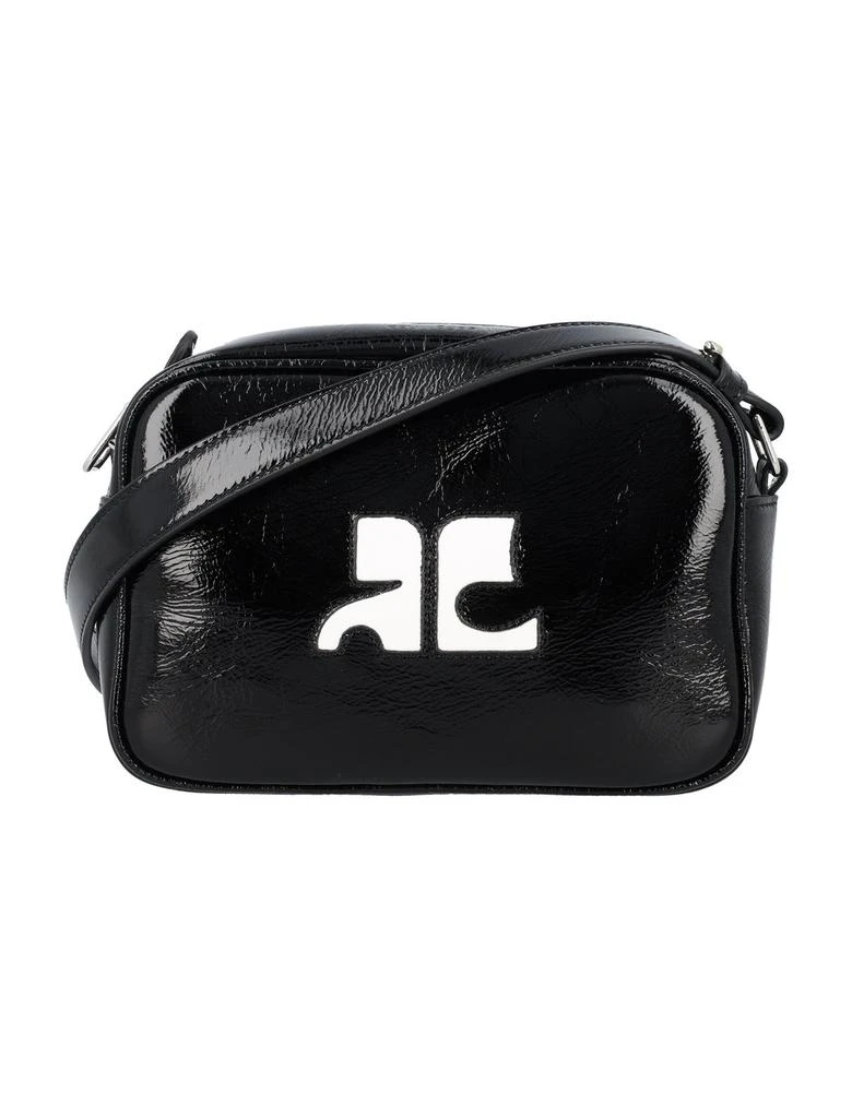 Courrèges Courrèges Reedition Naplack Logo Patch Mini Shoulder Bag 1