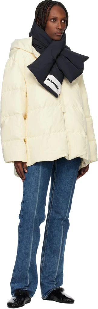 Jil Sander Black Down Scarf 3