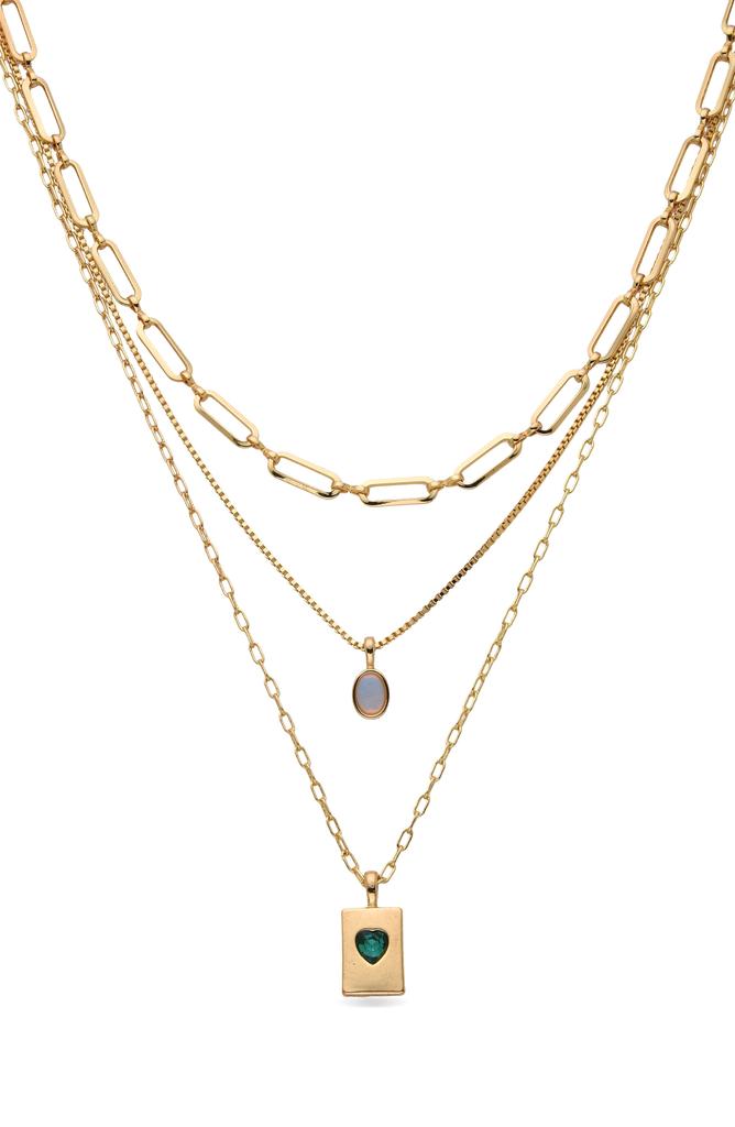 EYE CANDY LOS ANGELES Elena Layered Pendant Necklace