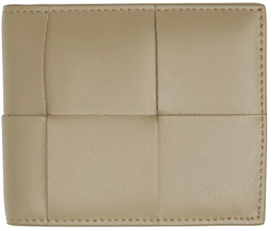 Bottega Veneta Taupe Intrecciato Bifold Wallet 2