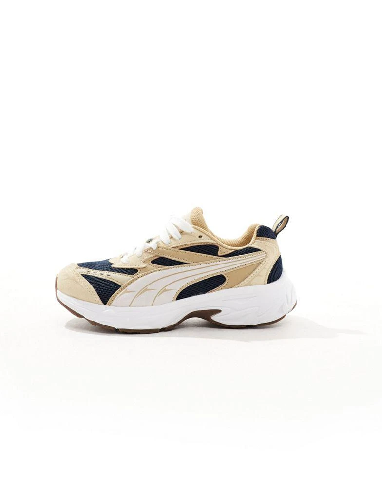 Puma Puma Morphic trainers in navy and brown 3