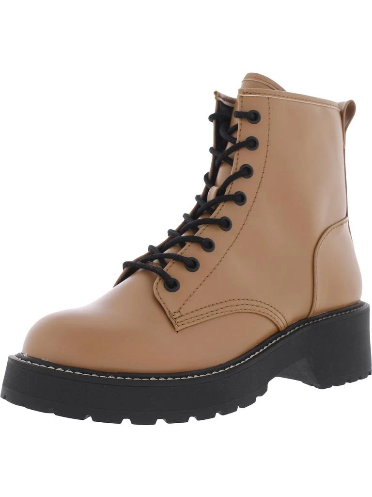 Madden Girl Carra Womens Rhinestone Lug Sole Ankle Boots 12