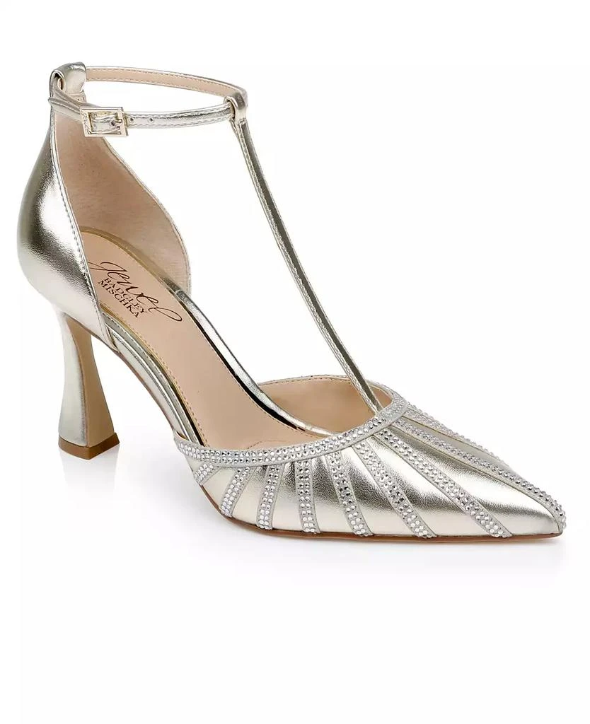Badgley Mischka Women's Faithlyn Evening T-Strap Pumps 1