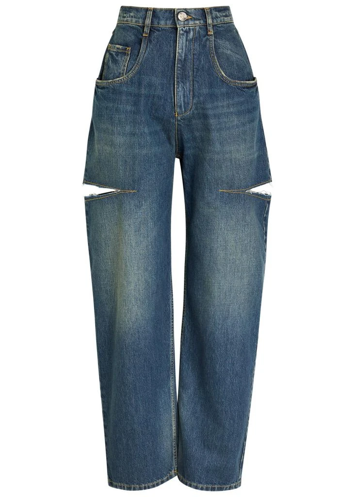 MAISON MARGIELA Ripped barrel-leg jeans 1
