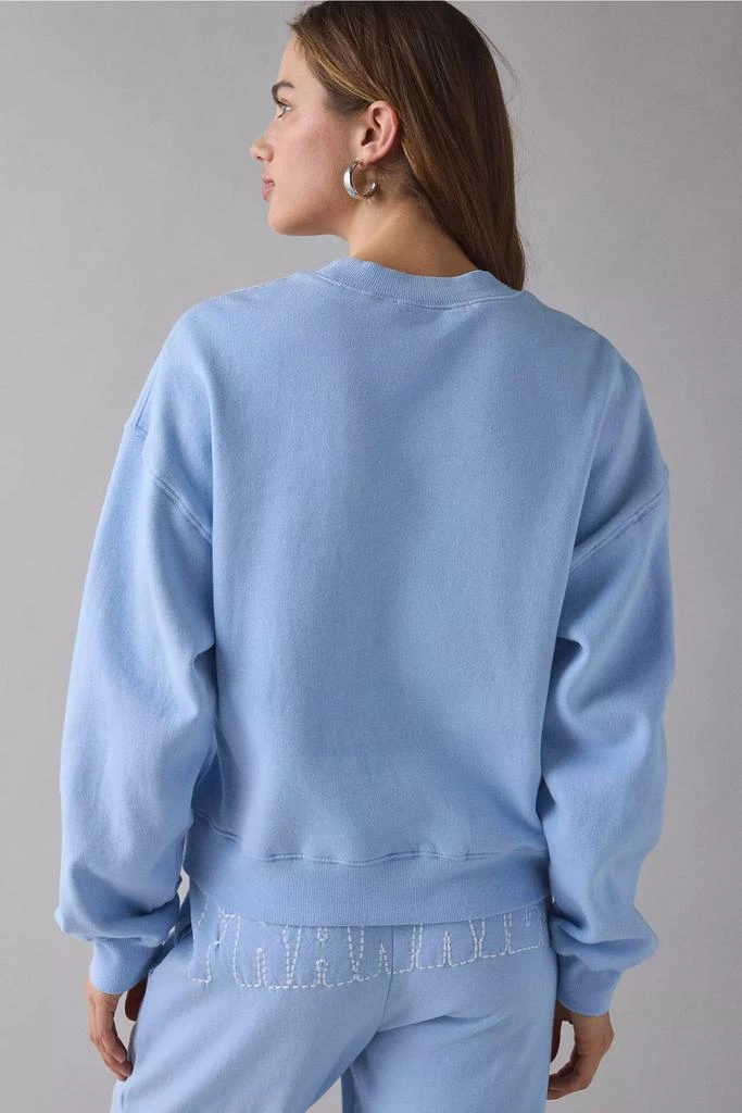 Frankies Bikinis Frankies Bikinis Travel Days Morning Cotton Crewneck Pullover 4