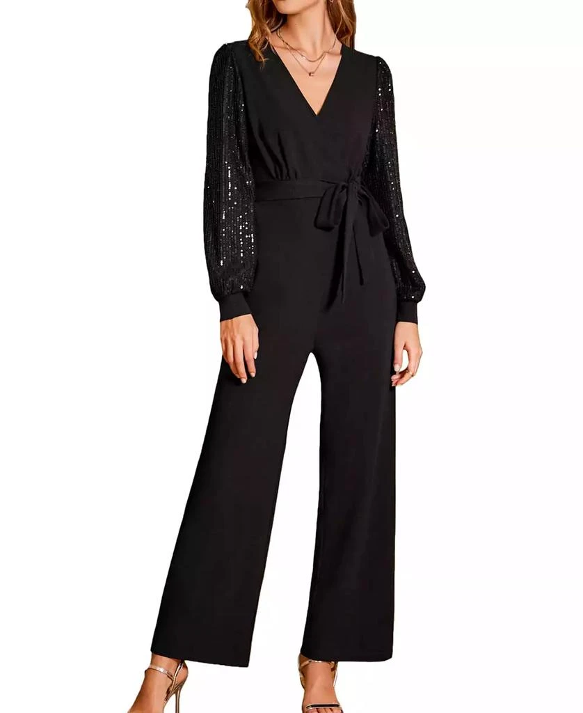 Cupshe Women's Starlit Voyage Black Jumpsuit 1