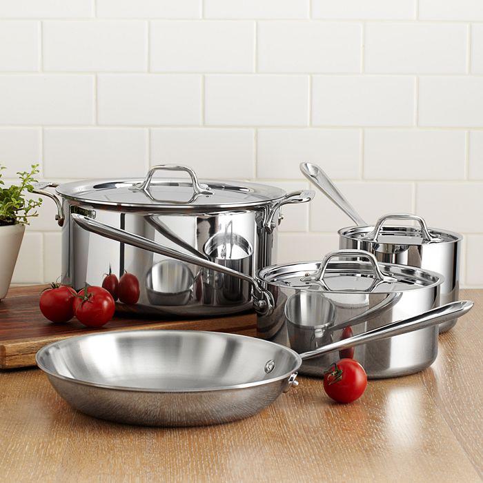 All-Clad All Clad Stainless Steel 7-Piece Cookware Set - Exclusive