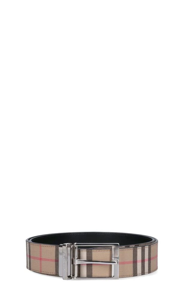 Burberry Burberry Check Pattern Reversible Buckle Belt 1