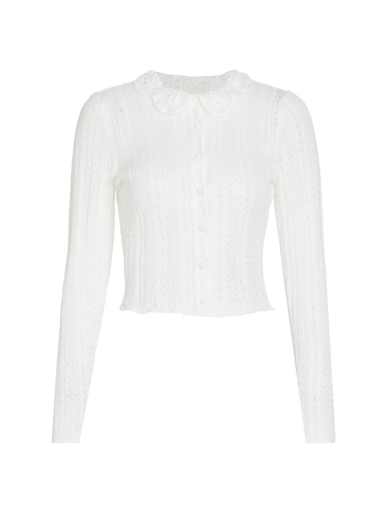 DÔEN Martina Crochet Collar Cardigan