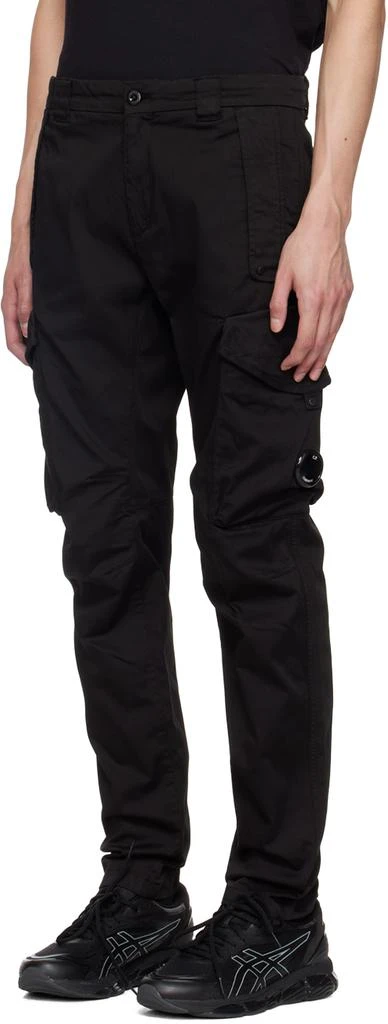 C.P. Company Black Ergonomic Cargo Pants 4