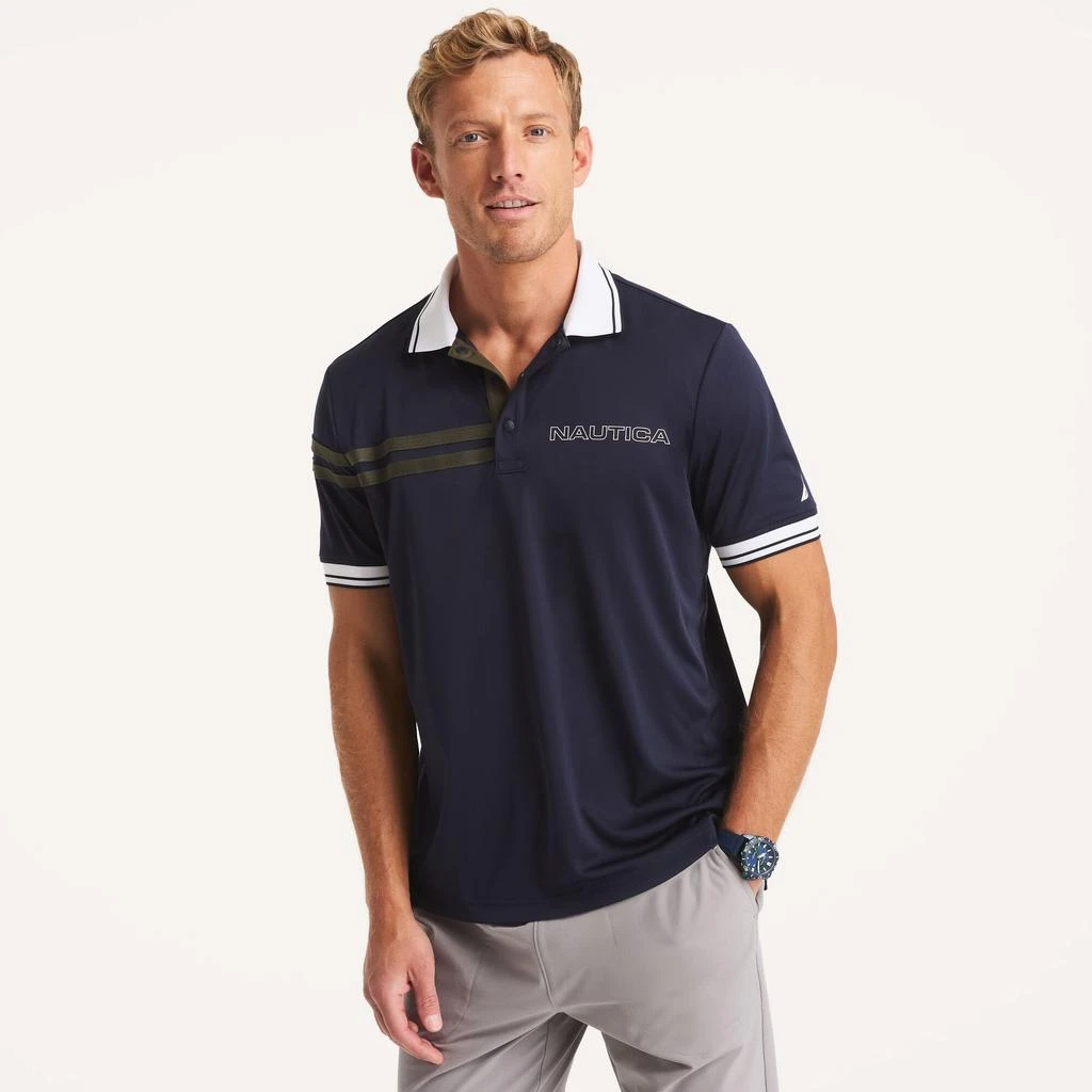 Nautica Mens Navtech Classic Fit Polo 4