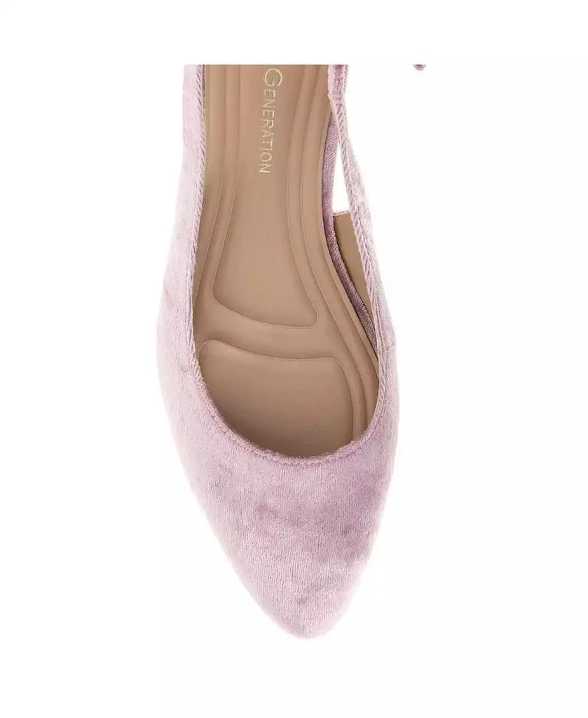 BCBG Women's Torna Velvet Slingback Block Heel Pumps 7