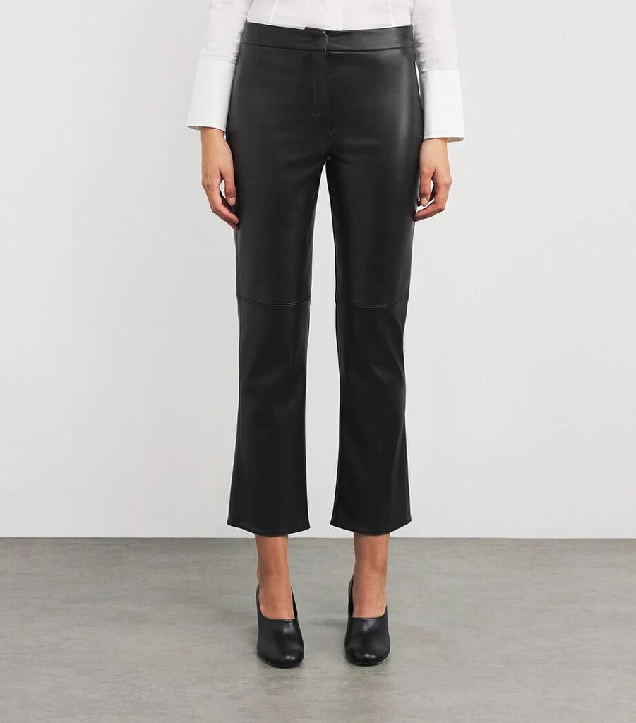 Max Mara Coated Fabric Flared Trousers 3