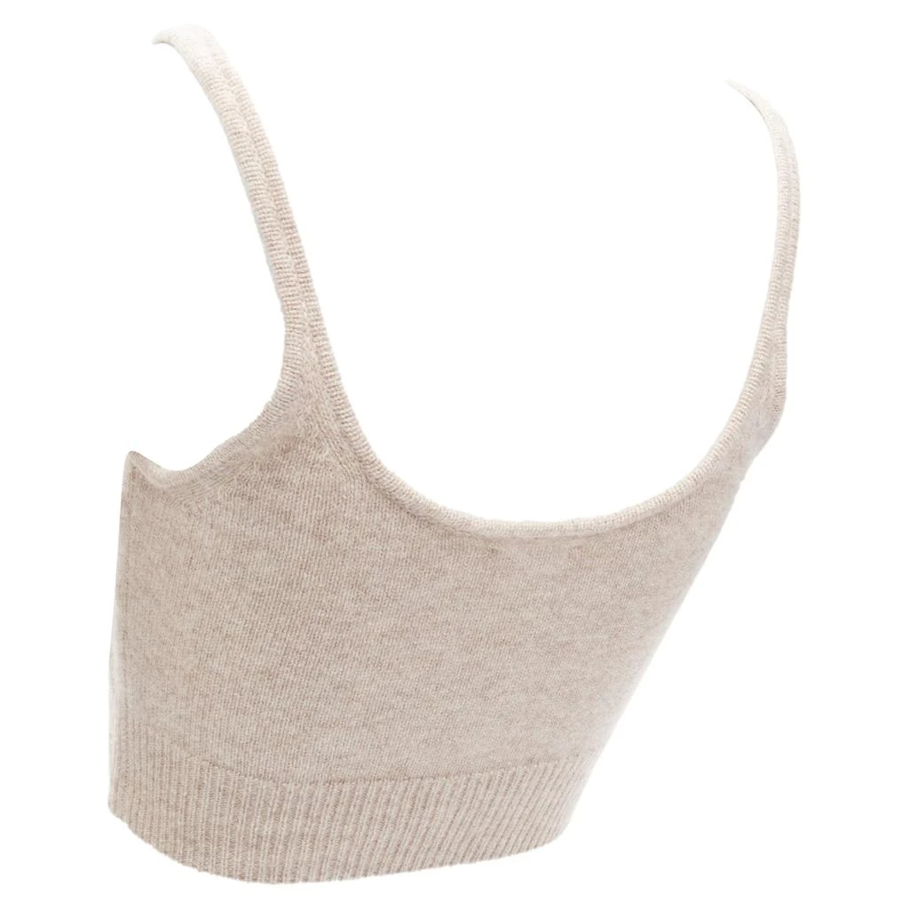 Reformation Varenne recycled cashmere scoop neck cropped tank top 2