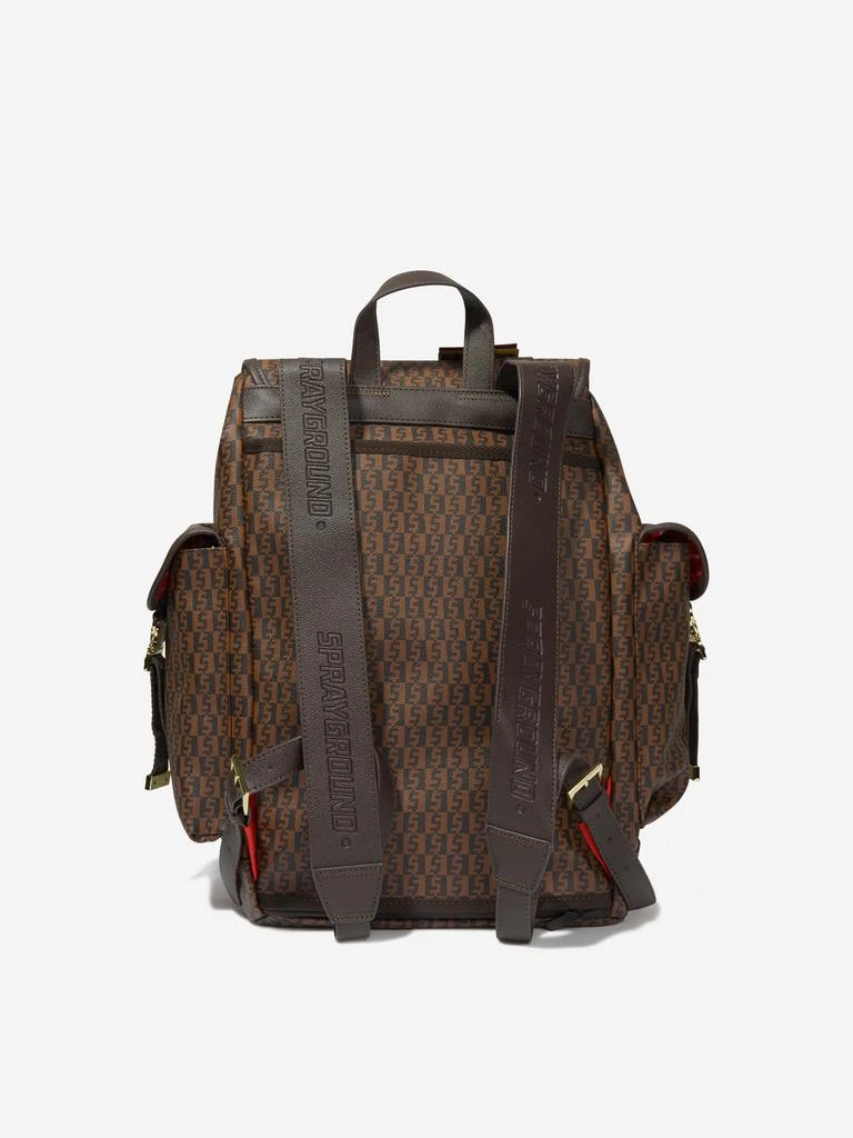 SprayGround Sprayground Kids Money Check Monte Carlo Backpack in Brown 3