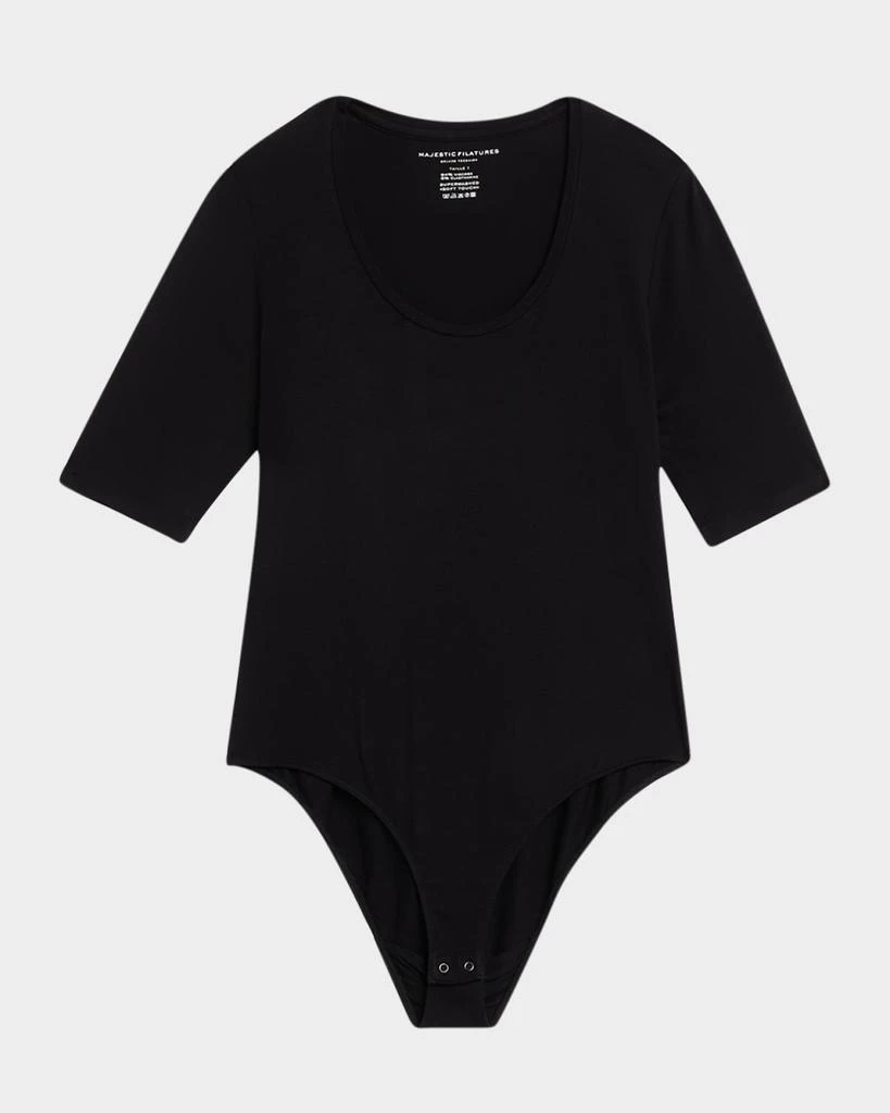 Majestic Filatures Soft Touch Scoop-Neck Bodysuit 1