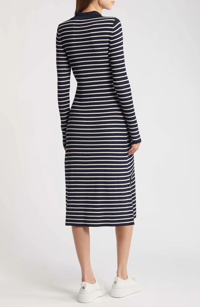 Hugo Boss Filblue Stripe Long Sleeve Dress 2