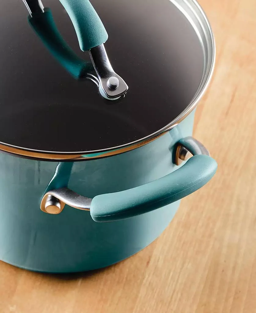 Rachael Ray Cucina 3-Quart Nonstick Saucepot with Steamer and Lid 8