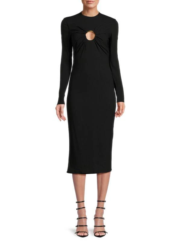 Versace Front Cutout Midi Dress 1