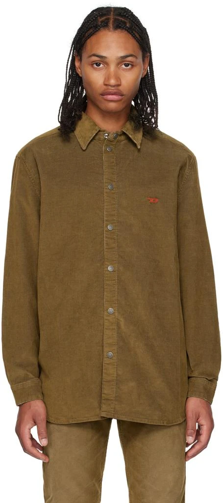 Diesel Tan D-Simply-Over Shirt 1