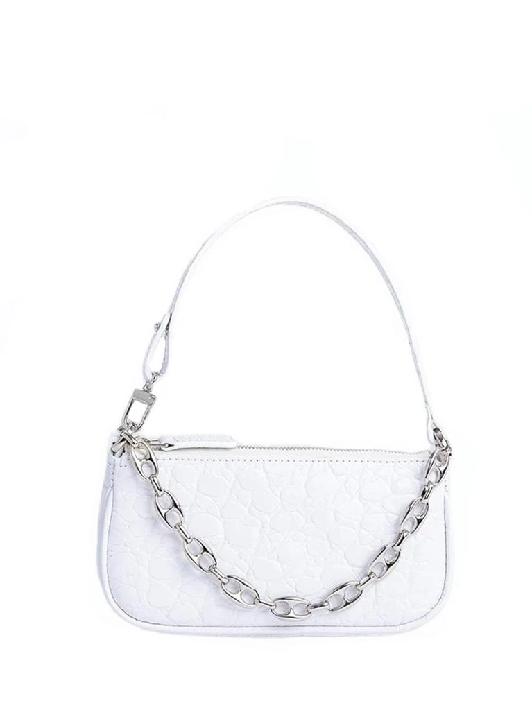 NA Mini White Rachel Croco Embossed Leather 1