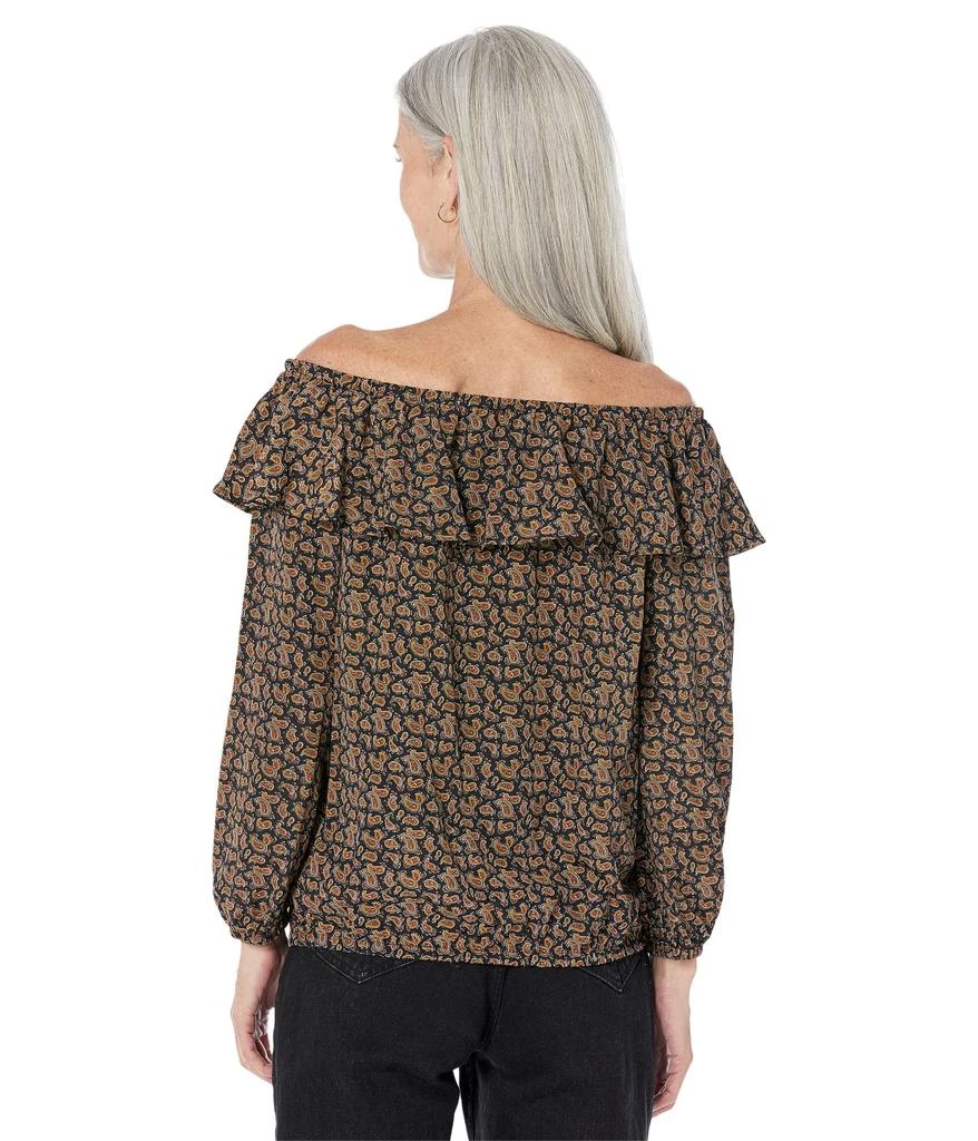Michael Kors Paisley Off Shoulder Peasant Top 2