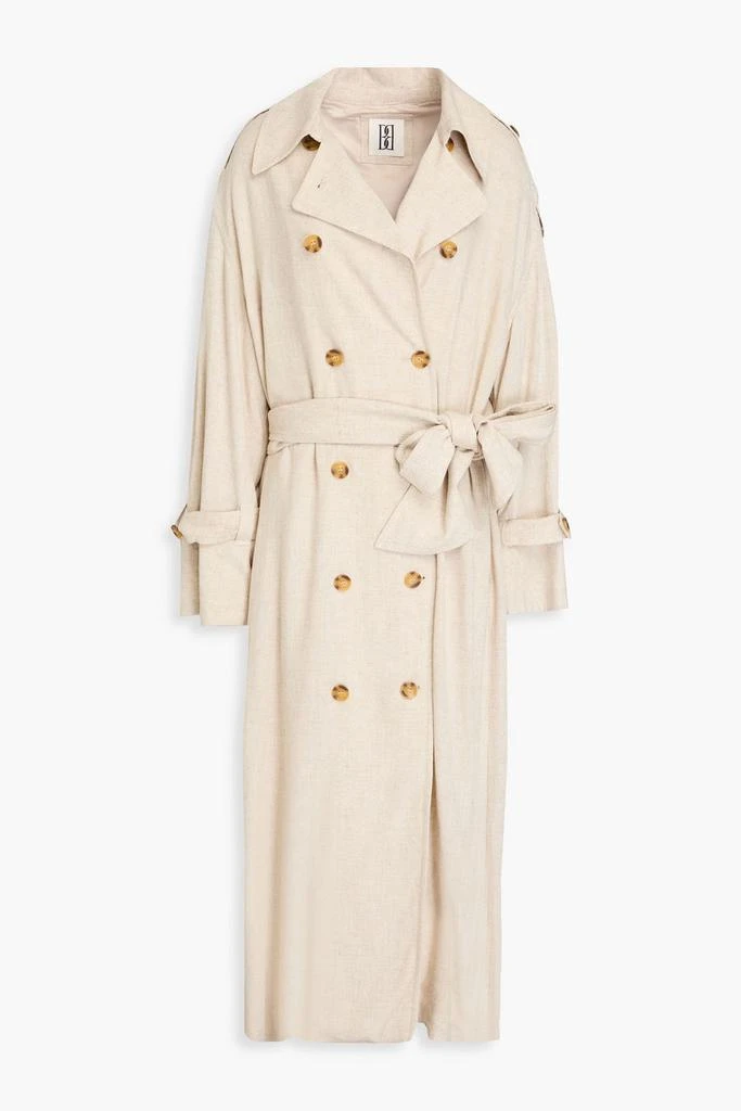 BY MALENE BIRGER Alanise slub woven trench coat 1
