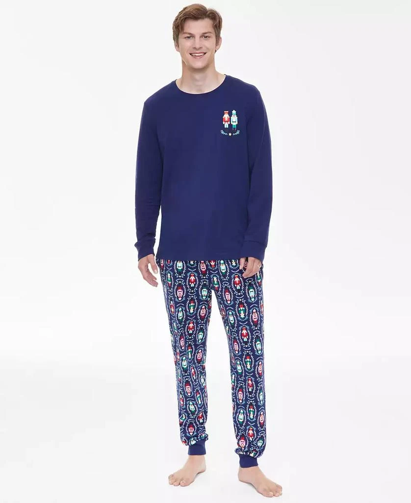 Holiday Lane Men's Nutcracker Mix It Cotton Matching Family Pajamas Set, Created for Macy's 1
