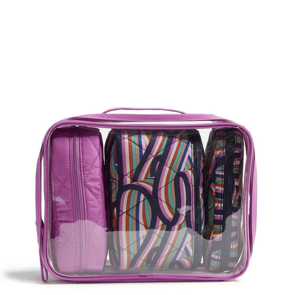 Vera Bradley Outlet Clear 4-Piece Cosmetic Set 1