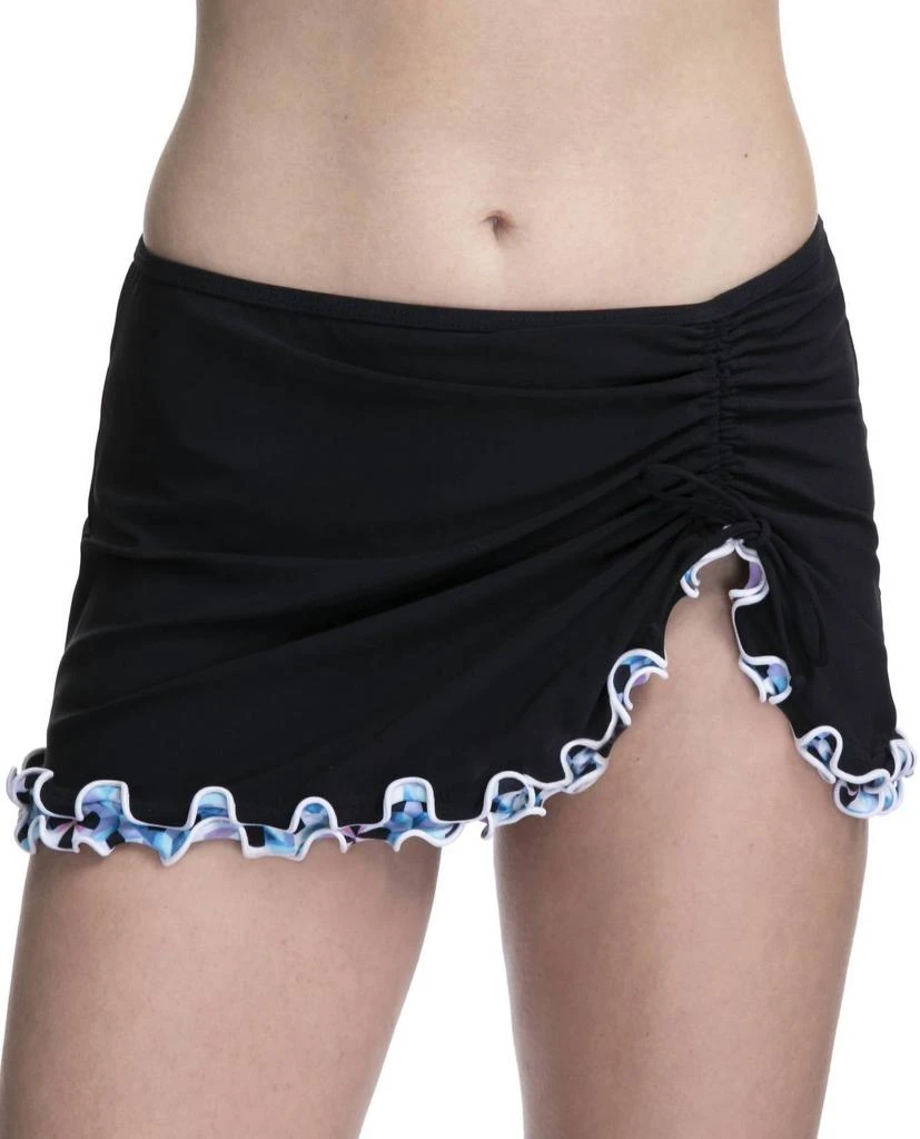 Profile by Gottex Profile By Gottex - Lettuce Ruffle Side Tie Skirted Swimsuit Bottom 1