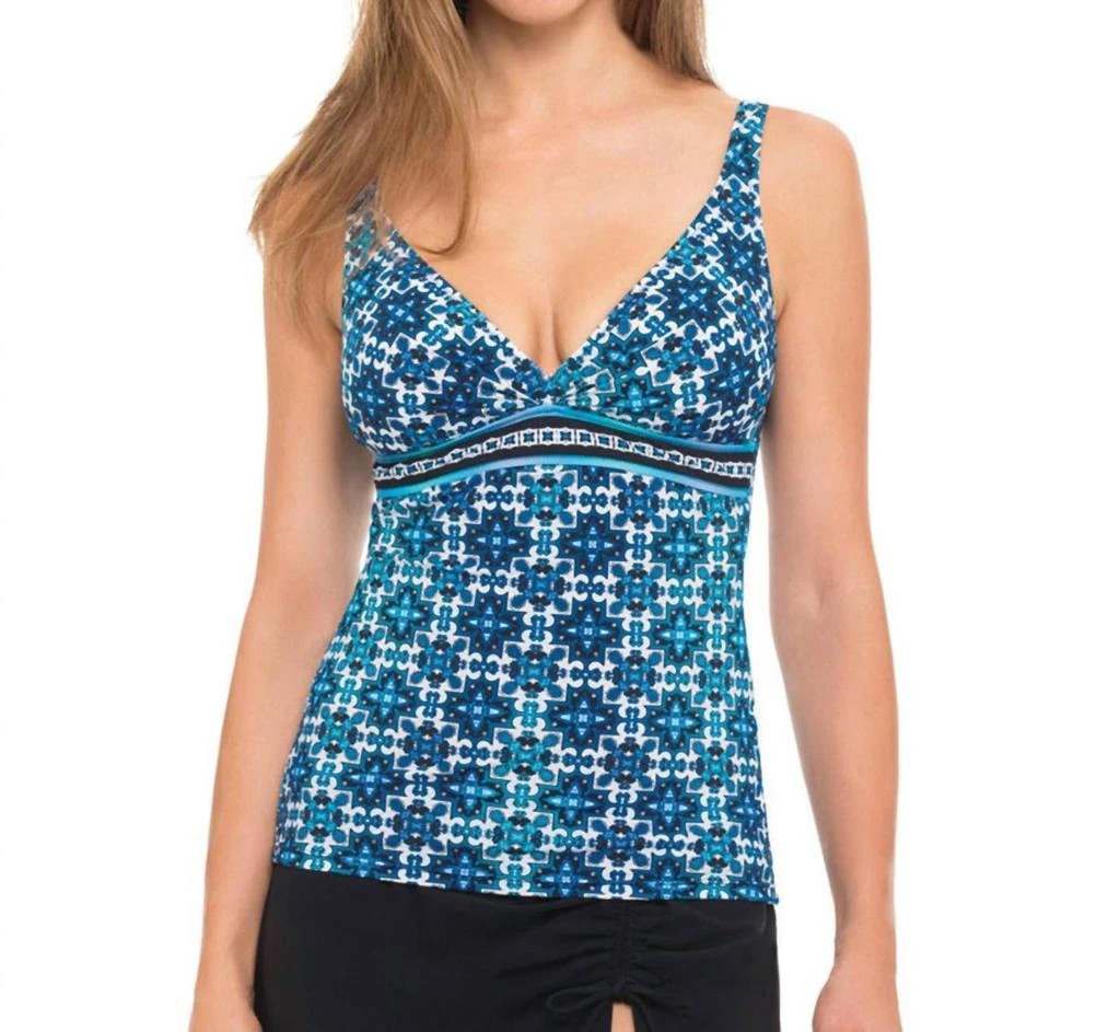 Profile by Gottex D-Cup V-Neck Tankini Top 1