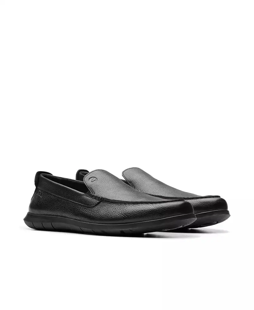 Clarks Black Leather Slip On Casual Loafer Shoes‎ Mens 10.5W Men main image 3