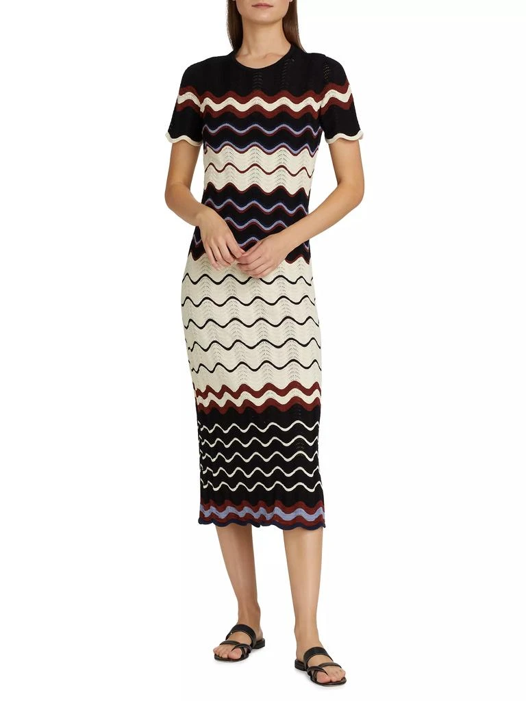 Tanya Taylor Leighton Chevron Knit Dress 2