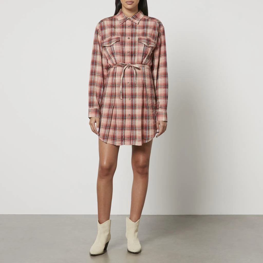 Isabel Marant toile Liliane Cotton and Linen-Blend Shirt Dress  On Sale  Now with Up to 80% Off | Discover Exclusive Deals & Savings at BeyondStyle   Authentic Marant Etoile women|dress|clothing|clothe with