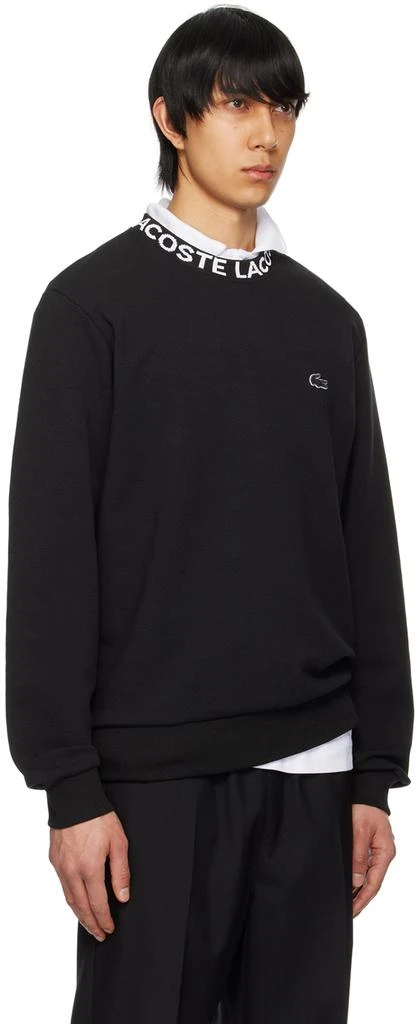 Lacoste Black Jacquard Sweatshirt 2
