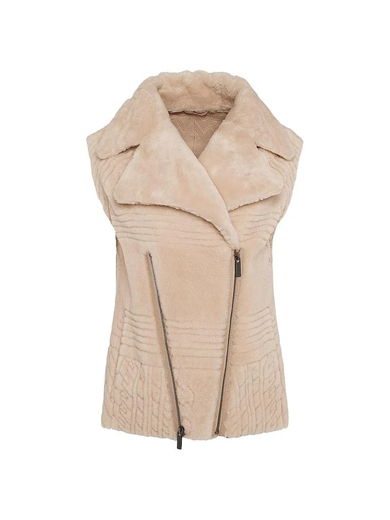 Gorski Select Shearling Lamb Zip Vest 1