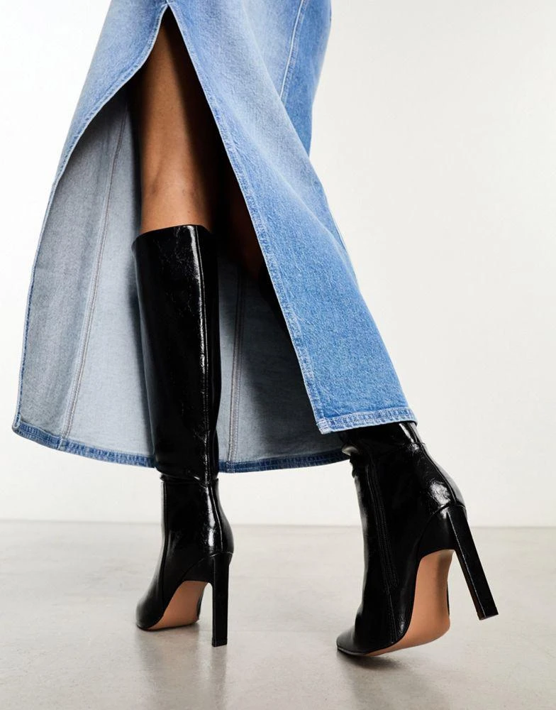 ASOS ASOS DESIGN Cancun knee high boots in black 3