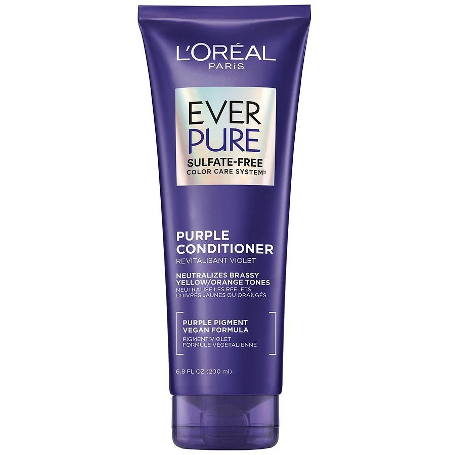 L'Oreal Paris Everpure Sulfate Free Purple Conditioner for Toning Blonde and Bleached Hair 1