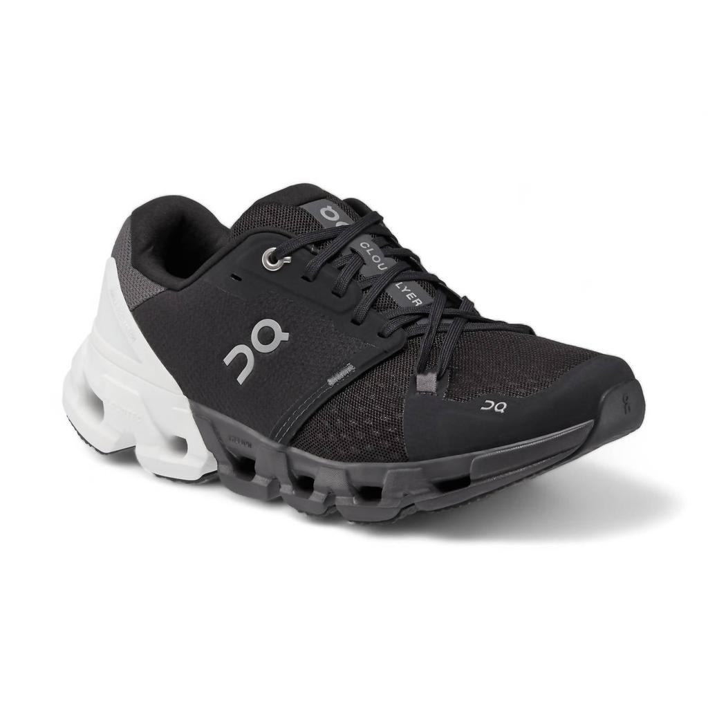 On Women’S Cloudflyer 4 Running Shoes In Black/white