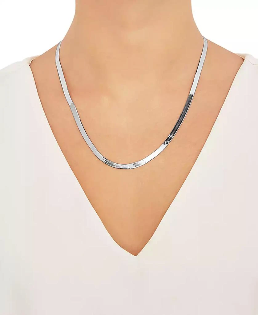 Giani Bernini Herringbone Link 18" Chain Necklace in Sterling Silver 2