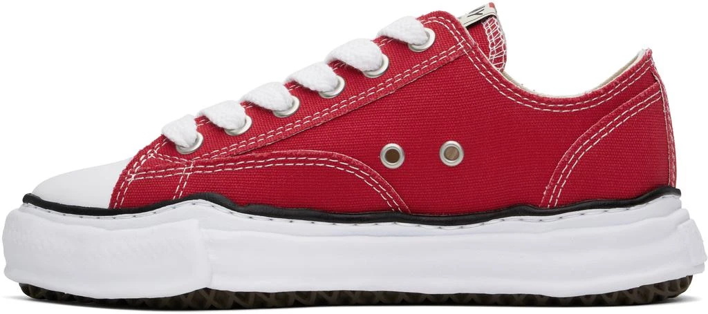Maison MIHARA YASUHIRO Red Peterson OG Sole Canvas Low-Top Sneakers 3