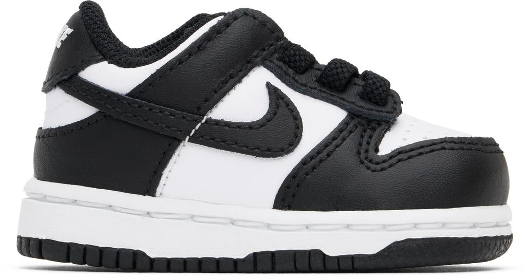 NIKE Baby Black & White Dunk Low Sneakers 1