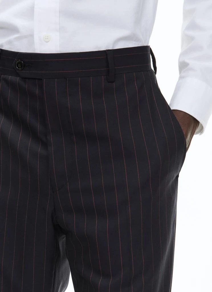 预计3周后发货 Fursac Costume 2 Pièces Toile Marine Avec Rayures - Rouge, Orange Et Marine - Homme 4