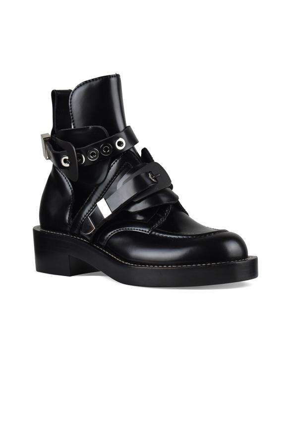 Balenciaga Women's luxury ankle boots black balenciaga ceinture flat boots