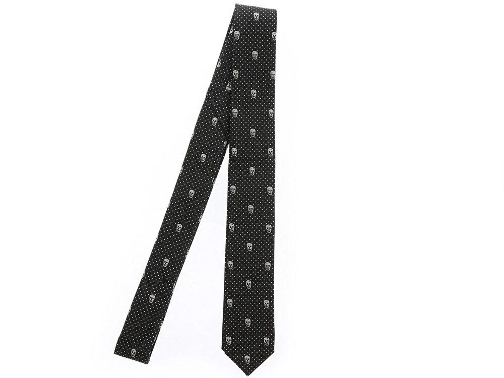 Alexander McQueen Alexander McQueen Skull Embroidered Tie - Only One Size 1