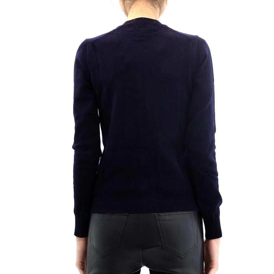 Comme des Garcons Play Ladies Navy Long Sleeve Logo Cardigan 3