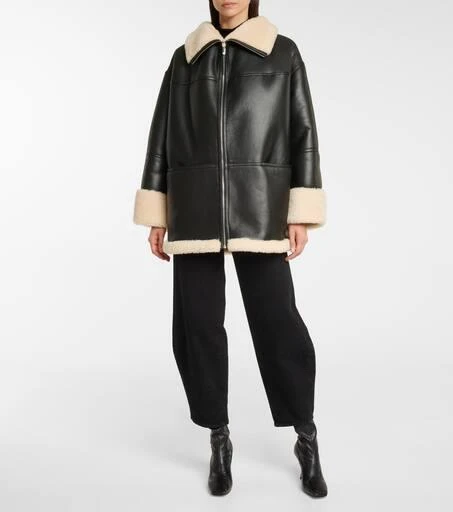 Totême Oversized shearling jacket 6