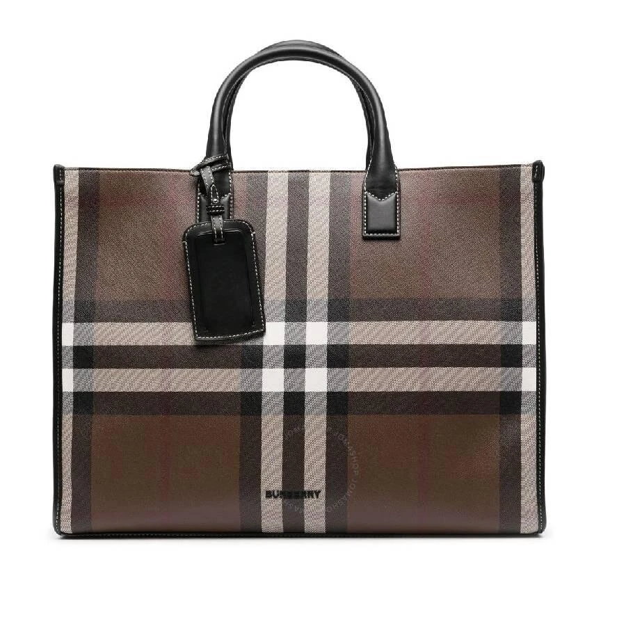 Burberry Check-Print Tote Bag 1